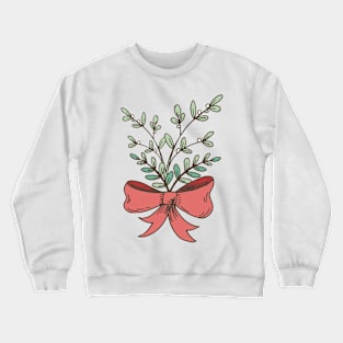 Retro Christmas Bow Crewneck Sweatshirt